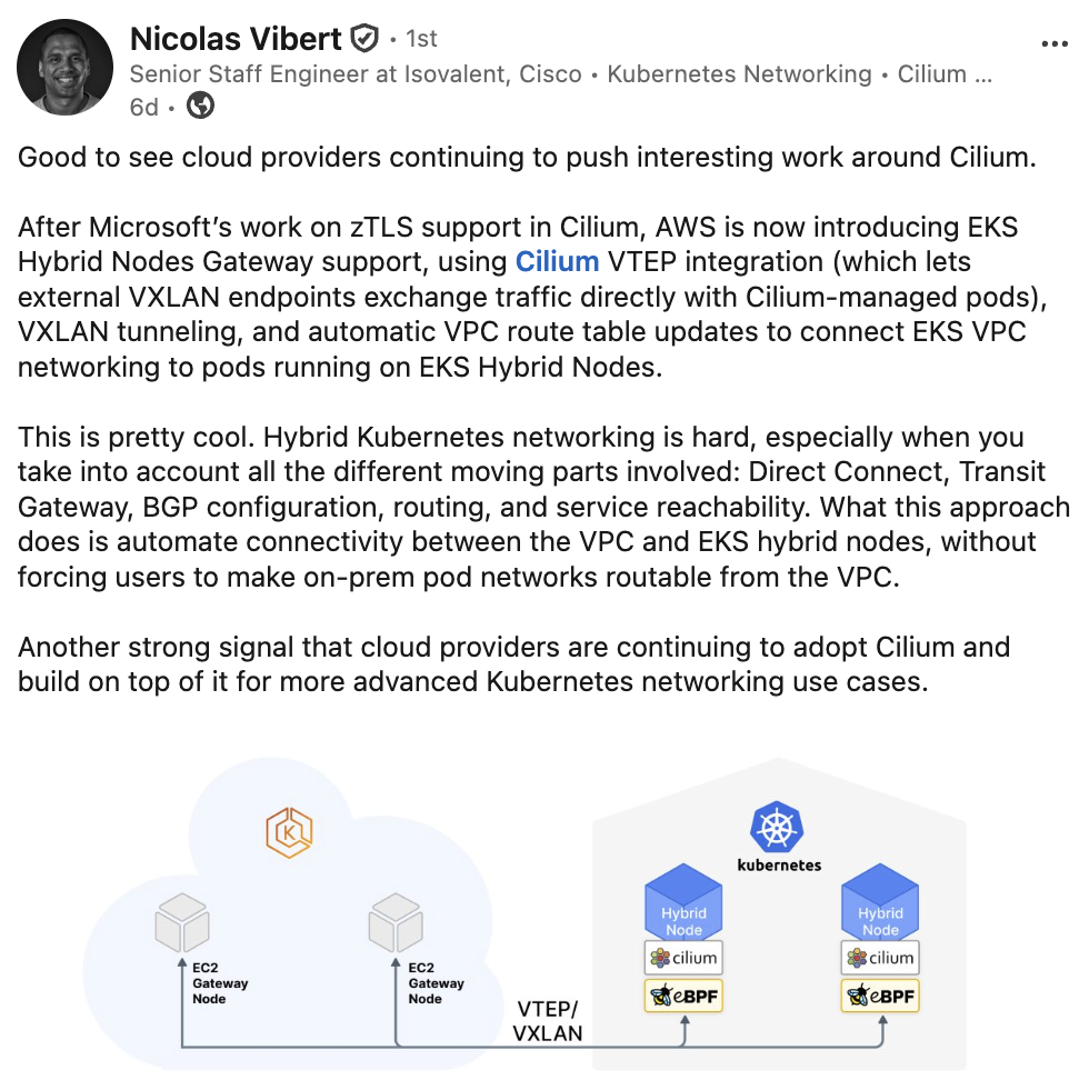 Good to see cloud providers continuing to push interesting work around Cilium.